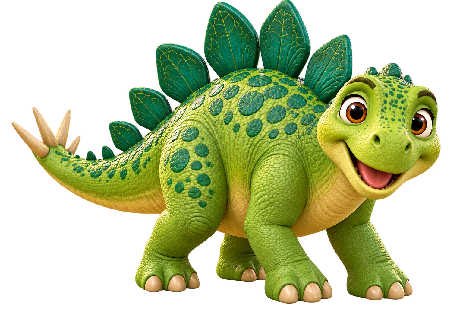 Sammy, the green stegosaurus